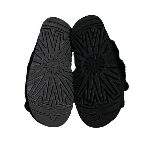 UGG Fluff Yeah Slide Slippers Black Size 6 - Picture 2 of 5